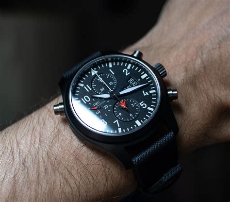 iwc chronograph pilot top gun|iwc top gun double chronograph.